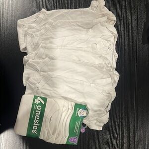 Gerber White Baby Onesies Set